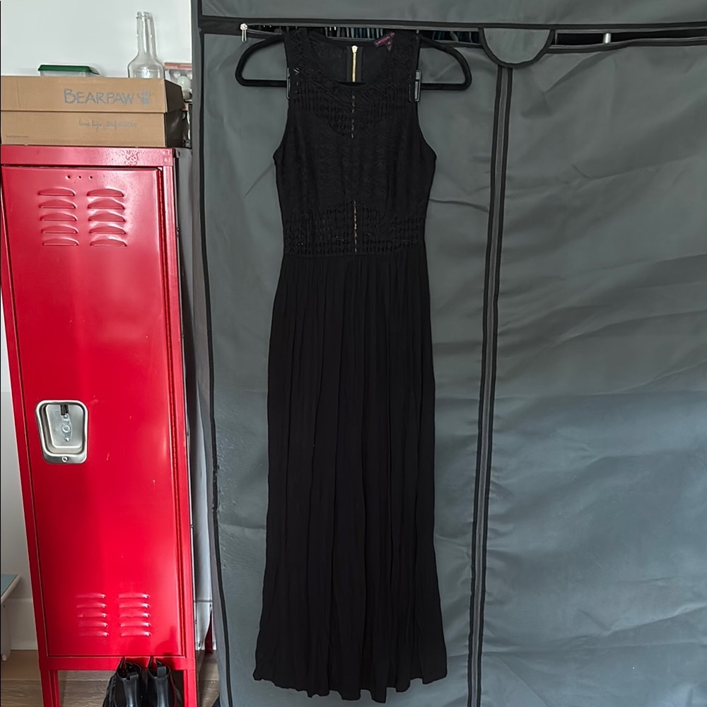 Material Girl Black Maxi Dress